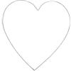 Rayher 24118000 Cuore fil di ferro 35cm ø,2cm,