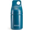Miquelrius - Bottiglia isotermica, Misura Ø70 x 155 mm, Capacità 200 ml, Chiusura ermetica a vite, Anello per appendere, Bottiglia in acciaio inox senza BPA, Colore Blu