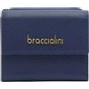 BRACCIALINI Basic Portafoglio Corto con bottone Taglia Unica B18704 BLU (200)