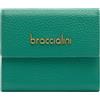 BRACCIALINI Basic Portafoglio Corto con bottone Taglia Unica B18704 SMERALDO (648)