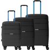 R Roncato AVIATOR TROLLEY SET 46.130.89 51 NERO/BLU