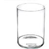 EURO ITALIA Vaso cilindrico in vetro trasparente diametro 20 cm altezza 40 cm