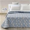 Vionara Home Trapuntino Primaverile in Morbida Microfibra, Copriletto Trapuntato Stampato, Coperta Leggera, Imbotittura 100gr/mq, Matrimoniale 260x270 cm, Made in Italy (Beatrice - Polvere)