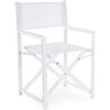 Bizzotto Sedia Regista Taylor Bianca Cod. 0662083