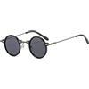 RCJOLLZ Occhiali da Sole Rotondi Piccoli Steampunk retrò Moda Donna Occhiali da Sole sfumati Oceano Trasparenti UV400 Occhiali da Sole Punk da Uomo