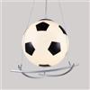 PEYNIR Lampadario a LED, lampadario decorativo creativo per cameretta dei bambini a forma di pallone da calcio, lampadario moderno da soffitto, luce E27*1, altezza regolabile