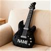 SweetJECCU Cuscino Personalizzato a Tema Chitarra Elettrica, Cuscino a Forma di Chitarra Elettrica con Nome Personalizzato, Cuscini Decorativi in Spugna Musicale, Regali di Natale e Compleanno per