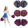 Suynauetev 6 Pezzi Pon Pon Cheerleader Pom Pom Cheerleader Pom Pom con Manico Pom Pom Colorati Pom Pom Cheerleader Bambina per Eventi Sportivi Giochi Scolastici Feste da Ballo e Rave