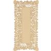 Corredocasa Runner e Set Centrini 3 Pezzi Ricamati a Intaglio Misto Lino Raffinato ed Elegante Made in Italy (Runner, Biscotto)