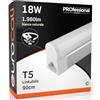 Eurocali LED Sottopensile 90cm Raccordabile T5 18W Bianco Naturale 4000K 1980 lumen