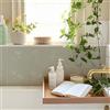 Alwayspon Piastrelle autoadesive da parete in vinile, 10 pezzi, 20 cm, staccabili e adesive, pavimentazione in vinile a trasferimento, impermeabili, paraspruzzi per cucina e bagno, verde salvia