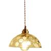 MODEBHD Lampada a sospensione creativa italiana Vetro trasparente Lampada a sospensione Motivo floreale Paralume Lampade a soffitto Coprivaso Lampadario E27 Base Lanterna Illuminazione Comodino Corrid