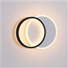 Mengjay Applique Lampada da Parete Moderna Interna LED,3 Colori ampada a Muro LED,Lampada a Muro Creativa in metallo per Camera da Letto, Soggiorno, Sala da Pranzo, Corridoio (A)