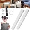 LLELEMAMO Punch-Free Smart Sensor Magnetic Rechargeable Led Lights, Rechargeable Motion Activated Cabinet Lights, Motion Sensor Light Indoor, Under Cabinet Bedroom Stair Lighting Wireless Indoor (White*2,10CM)