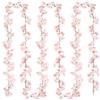 SOMYTING Ghirlanda di fiori artificiali, 180 cm, con fiori di ciliegio, 2 pezzi, ghirlanda di fiori artificiali, rosa artificiali, per esterni e interni, decorazione da parete