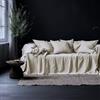 L'Emporio Casa Telo Copridivano Copriletto Tela Grossa Robusta in Cotone Panama 160x260-260x280-360x280 Misure Maxi Lenzuolo Copritutto Granfoulard Made in Italy Grezzo 160x280