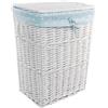 DVier Cesto portabiancheria in vimini, 32 x 24 cm, altezza 48 cm, 23 WRt-a