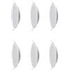 LEDLUX* LEDLUX 6 Pezzi Faretto Pannello Led Da Incasso Soffitto Cartongesso Tondo 18W Diametro 225mm Foro 210mm (Bianco Neutro 4000K)