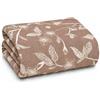 Vionara Home Trapuntino Copriletto Jacquard Double-Face, Matrimoniale 250x250 cm, Imbotittura 80gr/mq, Copriletto Trapuntato Bi-colore (Fioralba - Naturale)