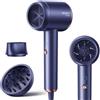 DEWILY Ionico Phon Capelli con Diffusore - DEWILY 1800W Asciugatura Rapida Asciugacapelli Domestico Phon Capelli Professionale, 2 Velocità/4 Temperature, Potente Portatile Piccolo Phon da Viaggio, Blu