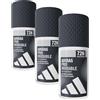 adidas, PRO Invisible Deodorante Roll-on Anti-traspirante Uomo, 48 Ore di Protezione, Formula Vegana e Senza Alcol, 50ml (Confezione da 3)