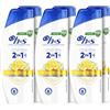H&S Citrus Fresh Shampoo e Balsamo Antiforfora All in One 6 x 300 ml per capelli grassi, fino al 100% di protezione antiforfora + capelli idratati, clinicamente testati, per uso quotidiano, aroma di