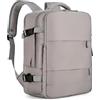 Smallrun - Zaino da viaggio cabina aereo 40x20x25, zaino cabina per Ryanair, borse da viaggio cabina, zaini, zaino da viaggio cabina 20L con presa di carica e tasca, grigio, M