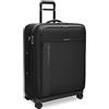 Briggs & Riley ZDX Luggage - Bagaglio a quadretti per viaggi, valigie con ruote, borsa morbida per uomini e donne, Nero, 29 Large Expandable Spinner, Grande spinner espandibile da 74 cm