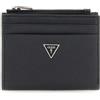 GUESS portafoglio Milano Bifold Top Zip Wallet Black nero