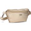 Zwei Marsupio da donna Mademoiselle.M MH4, 25 cm, 1 litro, in pelle sintetica di alta qualità, impermeabile, 3 in 1, comoda tasca sul petto, marsupio e marsupio, gold, Taglia unica per tutti, Marsupio