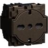 BTicino Presa flat schuko 16A Bronze Bticino living now KB4140A16F
