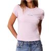 Calvin Klein Jeans Calvin Klein Placed Institutional Cradle Pink T-Shirt M/M Donna