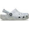 Crocs Classic Watercolor Marbled Clog T, Zoccoli Unisex - Bambini e Ragazzi, Grigio Swirl, 19/20 EU