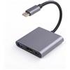 MIMISOLA Adattatore USB C HDMI, 3 in 1 Type C to HDMI, HDMI/USB 3.0/PD Porta, Supporto 4K 60Hz, 60W Charging, USB 3.0 5Gbps Data, Compatibile Con MacBook/Samsung/Huawei/ChromeBook/Switch/HP