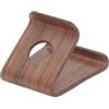 Cuifati Supporto per Telefono in Legno, Supporto per Tablet Ergonomico in Legno di Noce con Cuscinetto Antiscivolo in TPU, Portatile per Tablet (Noce)