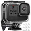 OKFUN Custodia impermeabile da 60 m per Go Pro Hero 8 nera, custodia protettiva subacquea con accessori per staffa per Go Pro Hero8 Action Camera