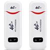 Lanko 2 x Router 4G LTE USB Dongle Mobile ad Alta Velocità 150Mbps Modem Stick Scheda Sim USB WiFi Adattatore Scheda di Rete