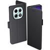 Aiziki Custodia per Xiaomi Redmi Note 15 5G, Cover Copertura Protettiva in Pelle PU Premium, Pieghevole, Aspirazione Magnetica, Prevenzione Delle Cadute, Carta Fessura - Nero