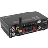 Topiky 2.1 Canale Bluetooth 5.1 Amplificatore Stereo, Amplificatore HIFI con Adattatore di Alimentazione, 50wx2rms Amplificatore Digitale HIFI Coassiale (A)
