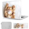 HLAAJJX Custodia Compatibile con Macbook Pro 13 pollici 2012 2011 2010 2009 2008 con CD-ROM A1278, Case Rigida Protettivo Plastica Copertina & Tastiera Cover & Borsa, Gatto adorabile