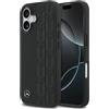 CG MOBILE Mercedes - Custodia in pelle con foglie di alloro compatibile con MagSafe per iPhone 17 (nero)