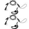 HoxzoDa Auricolari Earpiece Walkie Talkie Headphones Two Way Radio Headset,Cuffie audio altoparlante trasparenti per radio bidirezionale, compatibili con BF-888S, UV-5R, 777S, 666S, e altro ancora