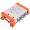 VELATEMOR Amplificatore di Antenna TV, Amplificatore di Distribuzione TV da 45 Db, di Segnale Digitale HD con 1 Ingresso e 4 Uscite, Filtro LTE 5G, Basso Rumore (Spina Europea)