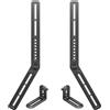 XINLEI Supporto Universale per Soundbar con Piastre di Estensione Lunghe Rimovibili, Adatto a TV da 23 a 65 Pollici, Installabile Sopra o Sotto il TV, Portata Fino a 10 kg, SBR303