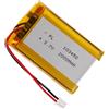 Winfox 3.7V 2000mAh 103450 Batteria ricaricabile ai polimeri di litio Lipo con connettore PH 2.0mm per altoparlante Bluetooth, Dash Cam, dispositivi domestici intelligenti