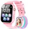 Ucani 4G Orologio Smartwatch Bambini, Smart watch per Bambini con GPS, Telefono, Videochiamate, Chat Vocale, SOS, Modalità Scuola, Contapassi Orologio Intelligente Regalo Ragazzi Ragazze 4-12, Rosa chiaro
