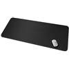 CENNBIE Tappetino da scrivania professionale in pelle di grandi dimensioni per scrivania completa - Bordi cuciti - Tappetino per mouse grande XXXL 130x60cm (nero)
