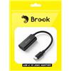 Brook Adattatore da USB-C a HDMI 4K 60Hz con ricarica PD da 100 W, convertitore da USB di tipo C a HDMI per Switch e Switch 2, Steam Deck, ROG Ally, laptop, tablet e monitor, Plug and Play