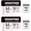 Gigastone Recupero dati 0 per 5 anni: Dash Cam: scheda micro SD GIGASTONE da 64 GB, confezione da 2, TLC High Endurance Pro, velocit? fino a 95 MB/s, compatibile con Redtiger Rove VIOFO Vantrue, PRUVEEO