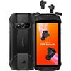 Ulefone Smartphone Rugged Armor 15 (Auricolari TWS Integrati), Android 12, Altoparlanti Stereo Doppi, 5.45'' HD+ IP68 Telefono Cellulare Impermeabile, Helio G35 6GB+128GB, 16MP+13MP+12MP,NFC FM Nero